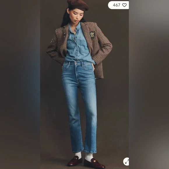 MOTHER jeans the hustler ankle mid rise size 27 NWT - Picture 2 of 16